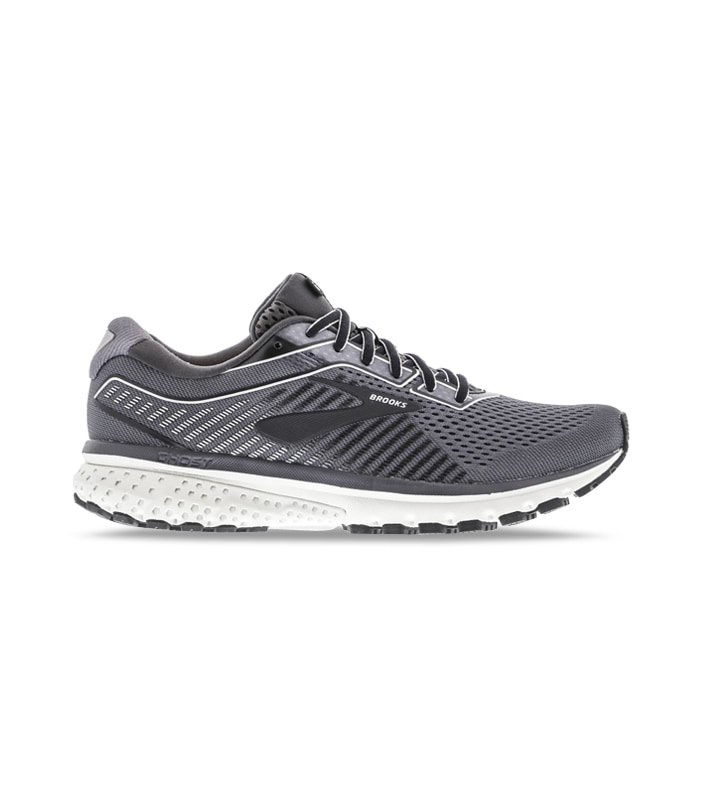 BROOKS GHOST 12 (2E) MENS BLACK PEARL OYSTER