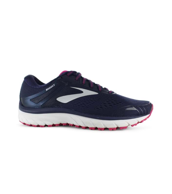 BROOKS ADRENALINE GTS 18 WOMENS EVENING BLUE SILVER PINK