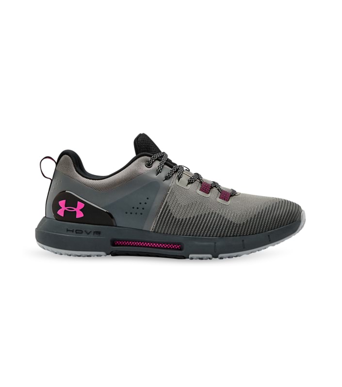 UNDER ARMOUR MENS HOVR RISE MENS GRAVITY GREEN PITCHGRAY PINK