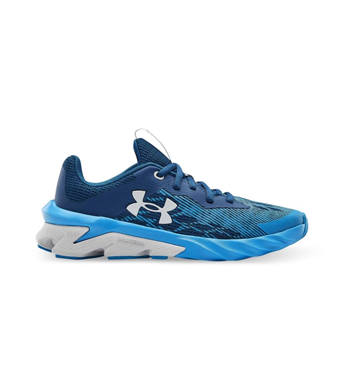 UNDER ARMOUR CHARGED SCRAMJET 3 (GS) KIDS GRAPHITE BLUE ELECTRIC HALO GRAY