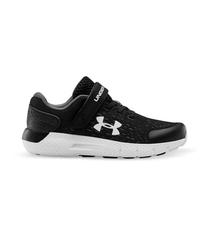 UNDER ARMOUR CHARGED ROGUE 2 (PS) KIDS BLACK HALO GRAY WHITE