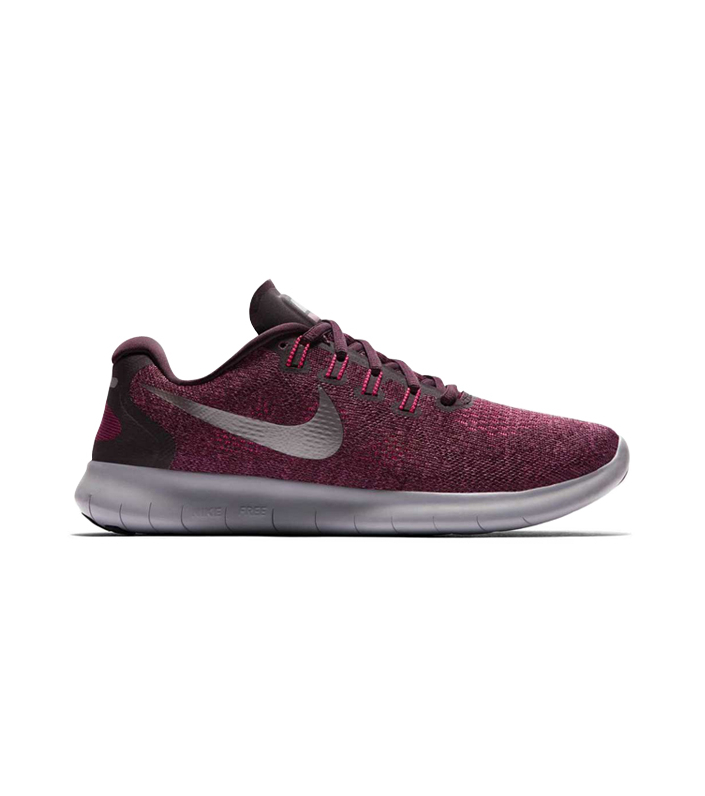 NIKE FREE RN 2017 WOMENS BORDEAUX METALIC PEWTER PORT WINE SOLAR RED