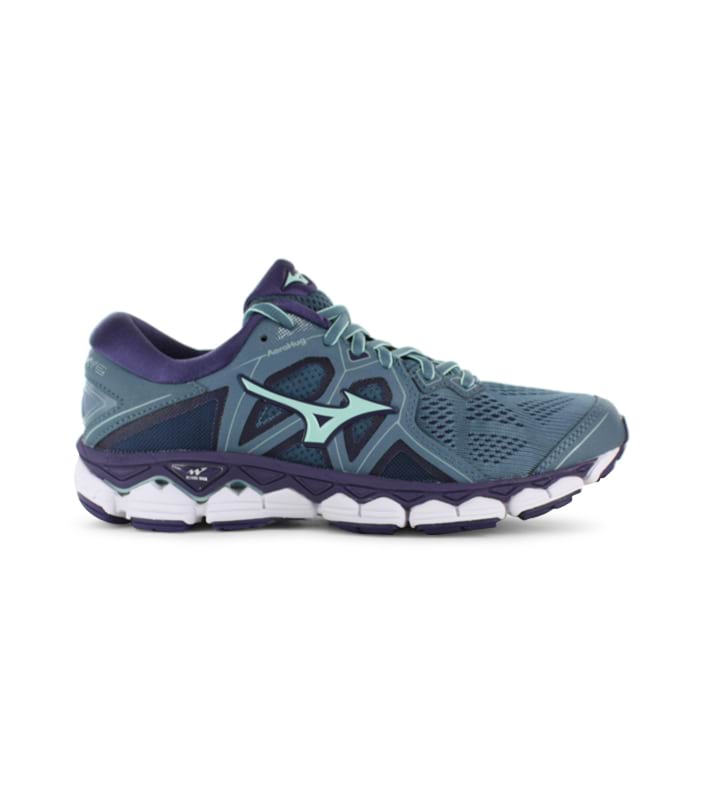 MIZUNO WAVE SKY 2 WOMENS BLUE MIRAGE BROOK GREEN