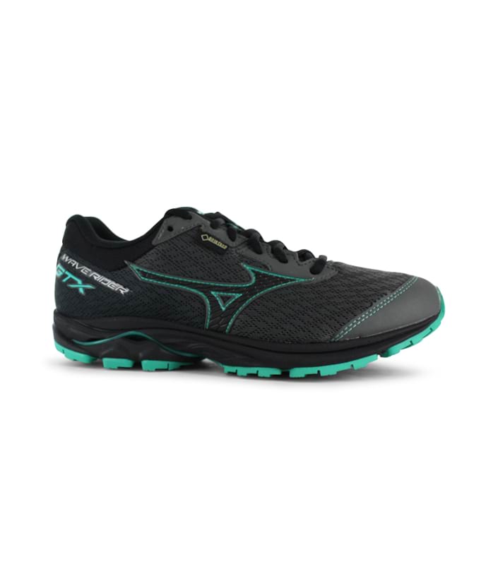 MIZUNO WAVE RIDER 22 (GTX) WOMENS GUNMETAL BILLIARD