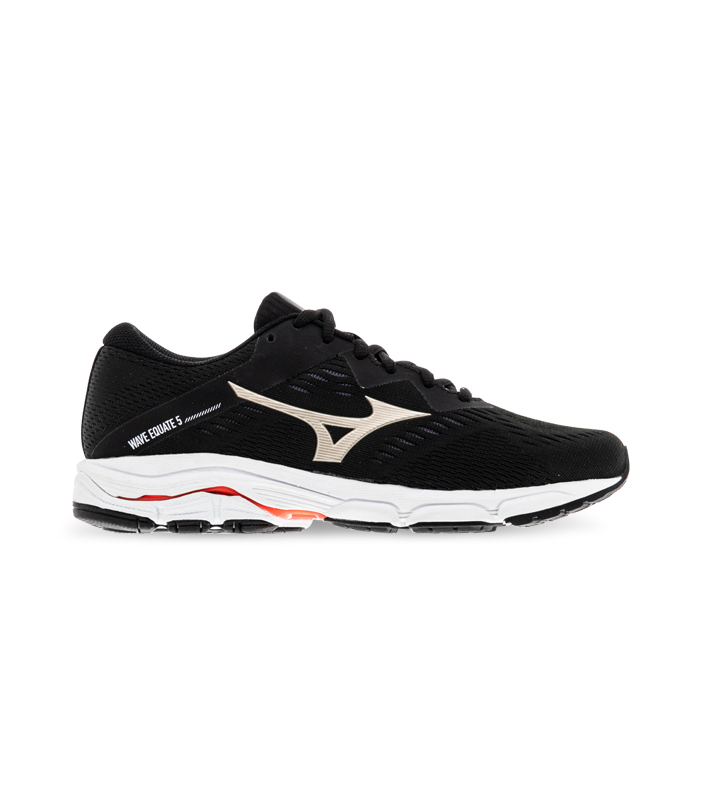 MIZUNO WAVE EQUATE 5 WOMENS BLACK GOLD RED