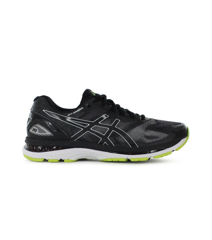 GEL-NIMBUS 19 / MENS / BLK GLAC GREY ENERGY GRN