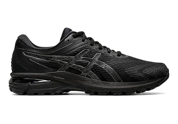 mens black asics