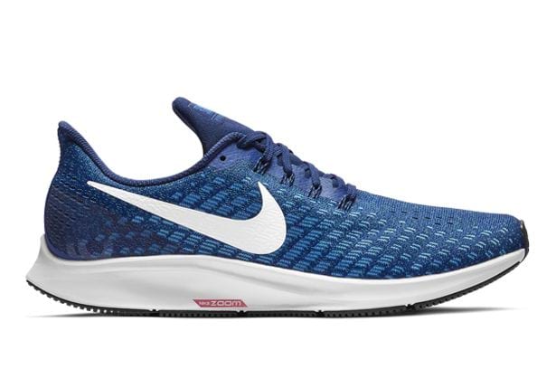 NIKE AIR ZOOM PEGASUS 35 MENS INDIGO FORCE WHITE-PHOTO BLUE-BLUE VOID |  Blue Mens Cushion Running Shoes