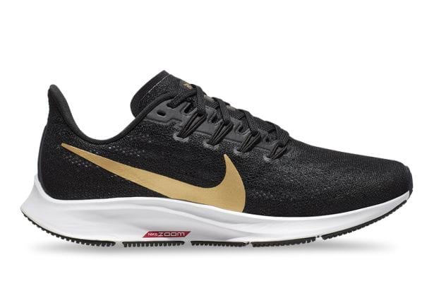 nike zoom gold and black