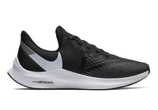 NIKE ZOOM WINFLO 6 WOMENS BLACK WHITE 