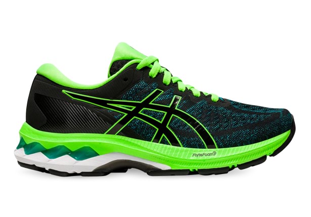 ASICS GEL KAYANO 27 GS KIDS BLACK GREEN GECKO The Athlete s Foot NZ