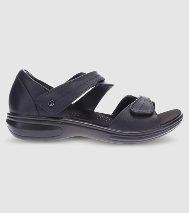 REVERE GENEVA WOMENS SANDAL BLACK The Athlete s Foot