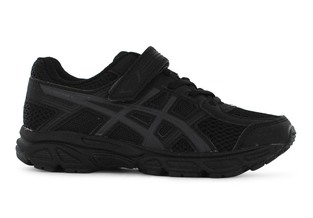 ASICS PRE CONTEND 4 PS KIDS TRIPLE BLACK ONYX Black Grade School Senior Boys Athletic Sport Shoes