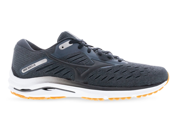 MIZUNO WAVE RIDER 24 2E MENS DARK SHADOW BLACK BISCUIT The Athlete s Foot