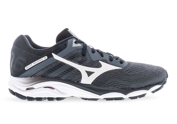 MIZUNO WAVE INSPIRE 16 MENS DARK SHADOW NIMBUS CLOUD BLACK