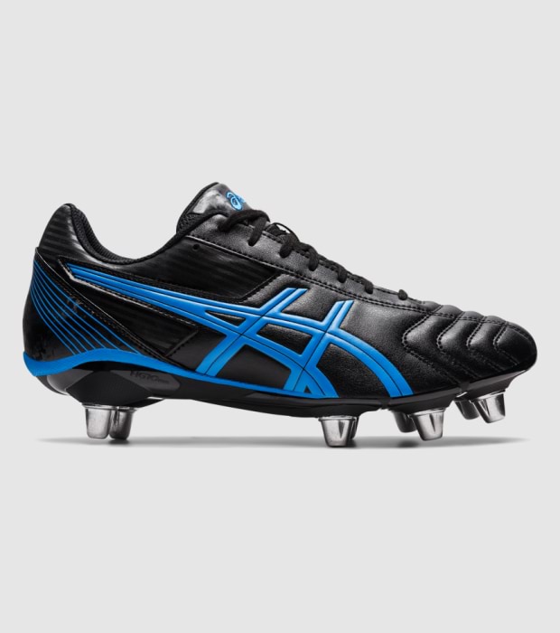 ASICS LETHAL TACKLE MENS BLACK ELECTRIC BLUE The Athlete s Foot