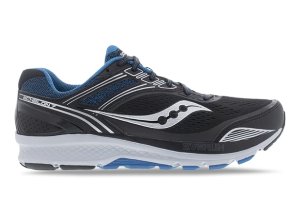 SAUCONY ECHELON 7 2E MENS BLACK BLUE