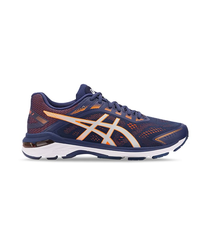 ASICS GT-2000 7 (2E) MENS INDIGO BLUE SHOCKING ORANGE