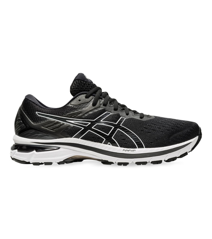 ASICS GT-2000 9 MENS BLACK WHITE