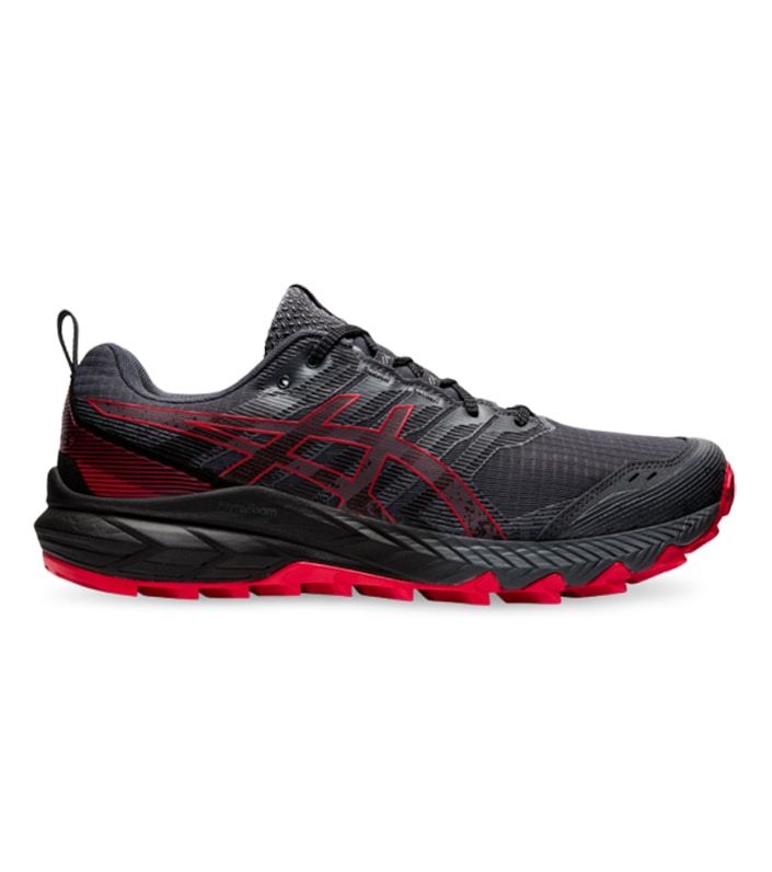 ASICS GEL-TRABUCO 9 MENS CARRIER GREY ELECTRIC RED