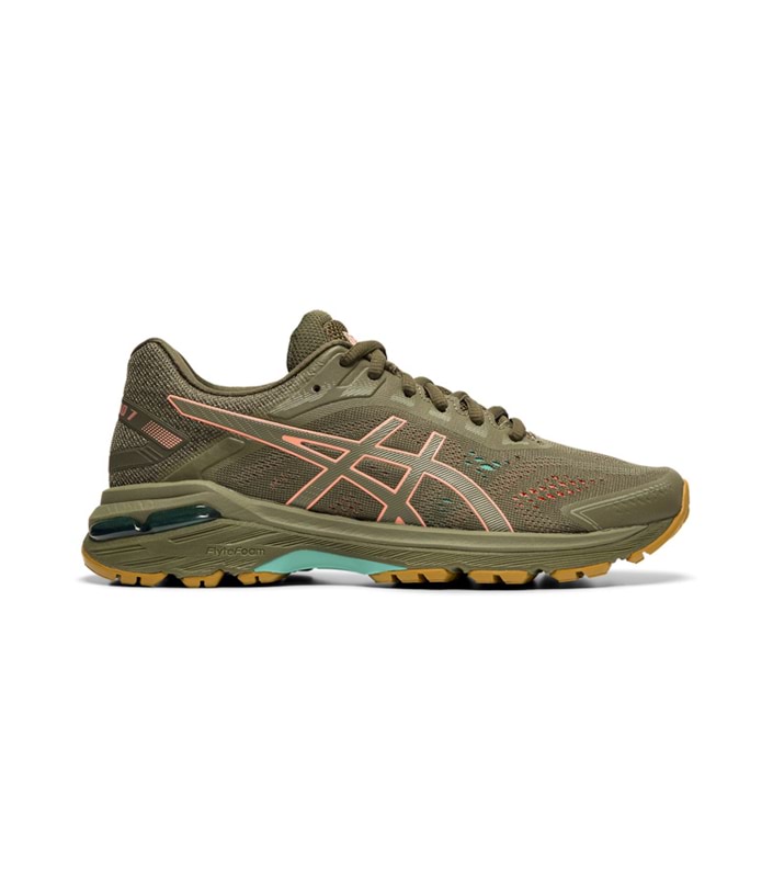ASICS GT-2000 7 TRAIL (D) WOMENS MANTLE GREEN OLIVE CANVAS