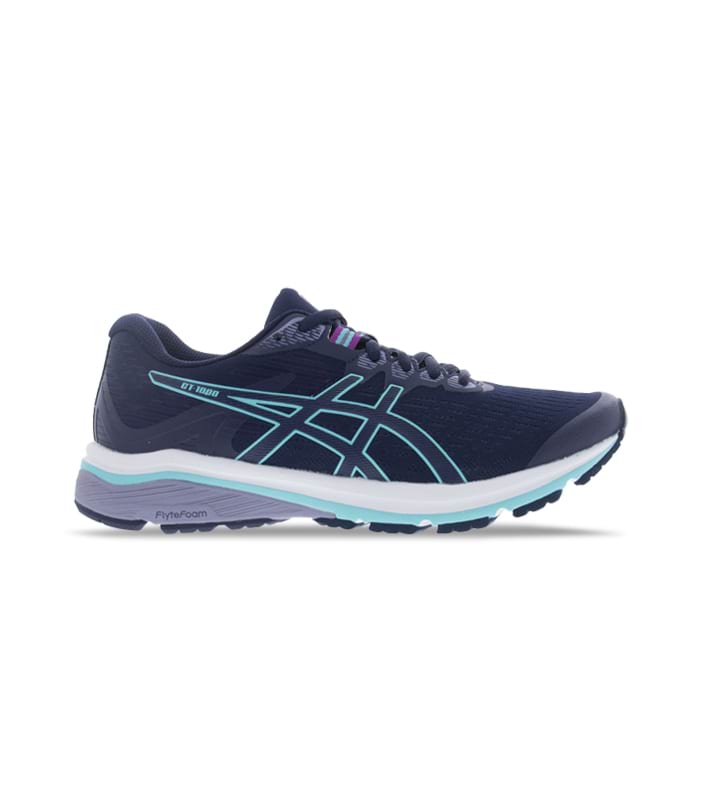 ASICS GT-1000 8 WOMENS (D) PEACOAT ICE MINT