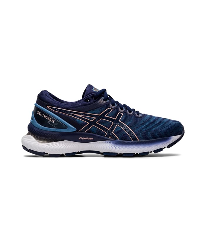 ASICS GEL-NIMBUS 22 WOMEN WOMENS GREY FLOSS PEACOAT