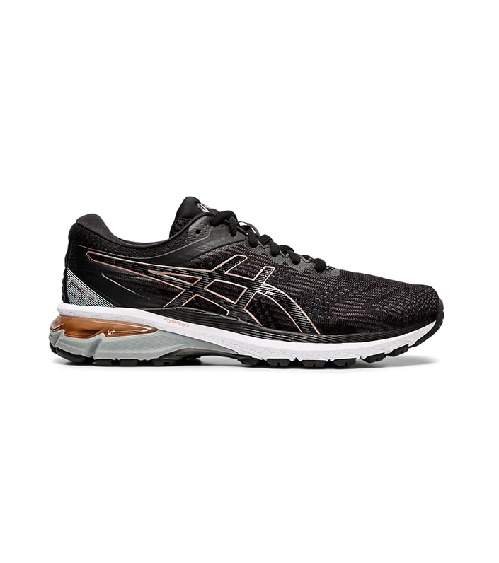 ASICS GT-2000 8 (2E) WOMENS BLACK ROSE GOLD