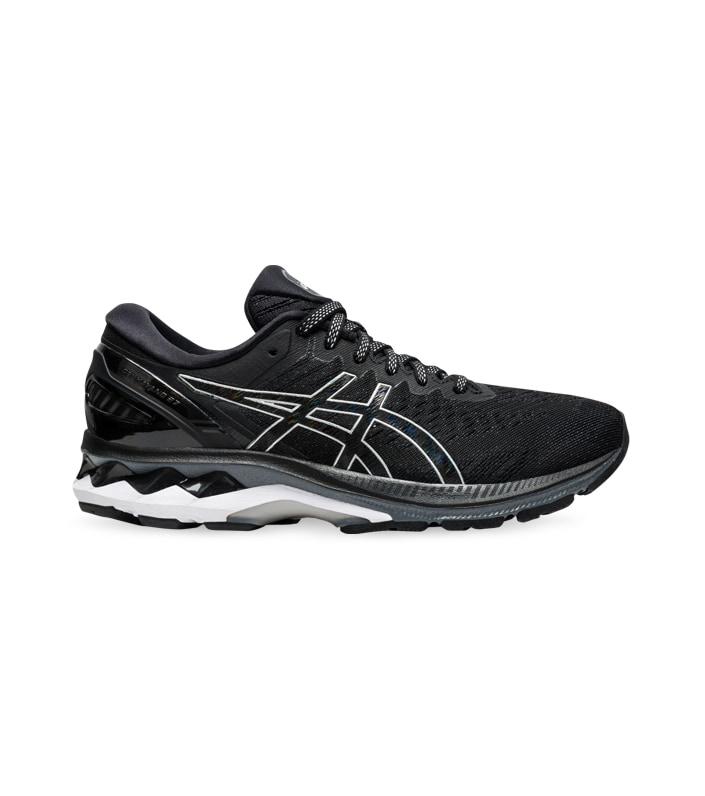 ASICS GEL-KAYANO 27 (D) WOMENS BLACK PURE SILVER