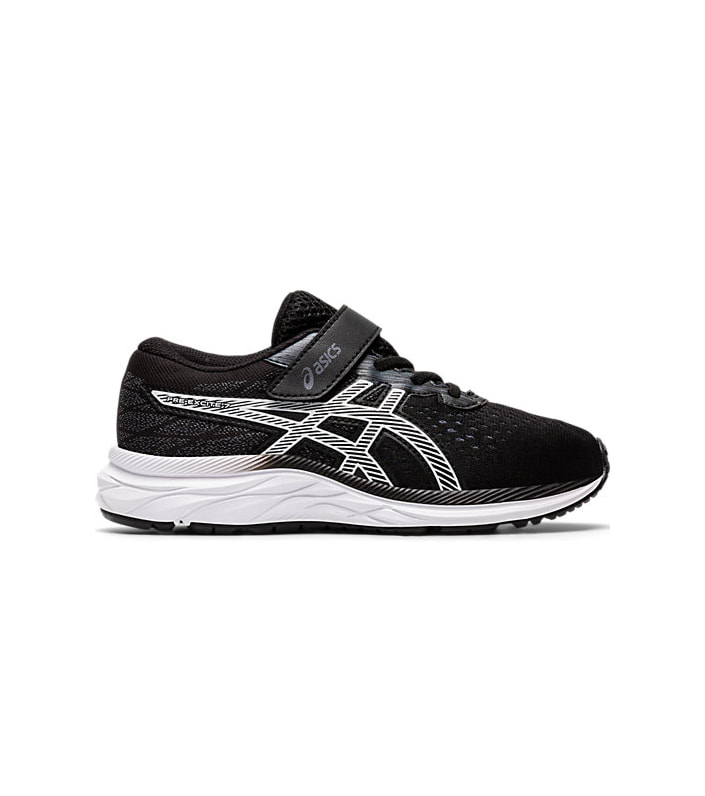 ASICS PRE-EXCITE (PS) BOYS KIDS BLACK WHITE