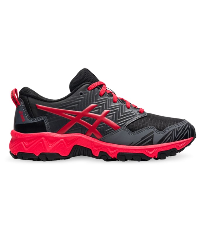 ASICS GEL-FUJI TRABUCO 8 (GS) KIDS BLACK ELECTRIC RED