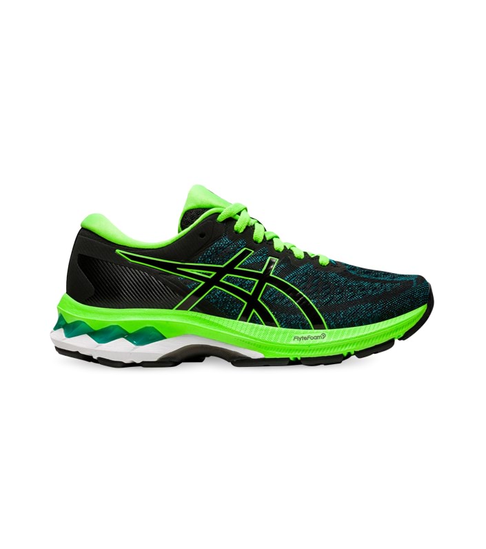 ASICS GEL-KAYANO 27 (GS) KIDS BLACK GREEN GECKO