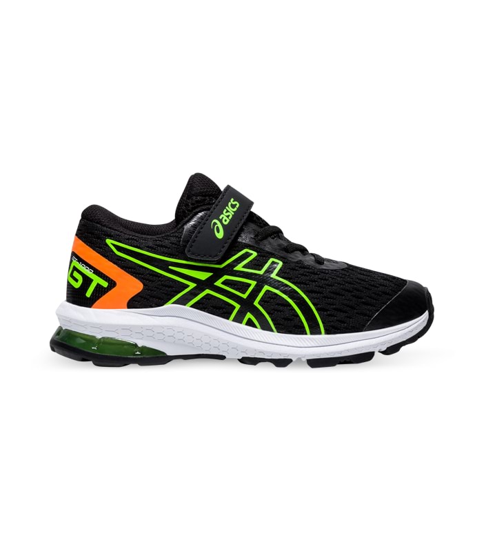 ASICS GT-1000 9 (PS) KIDS BLACK GREEN GECKO