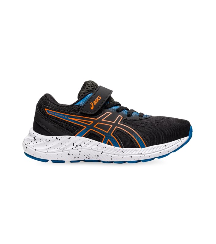 ASICS PRE-EXCITE 8 (PS) KIDS BLACK MARIGOLD ORANGE