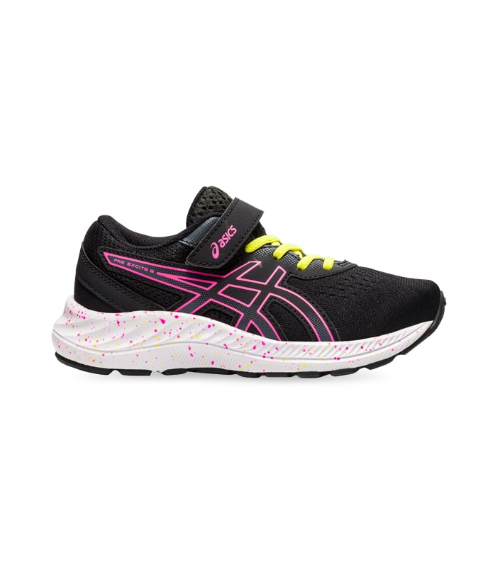 ASICS PRE-EXCITE 8 (PS) KIDS BLACK HOT PINK
