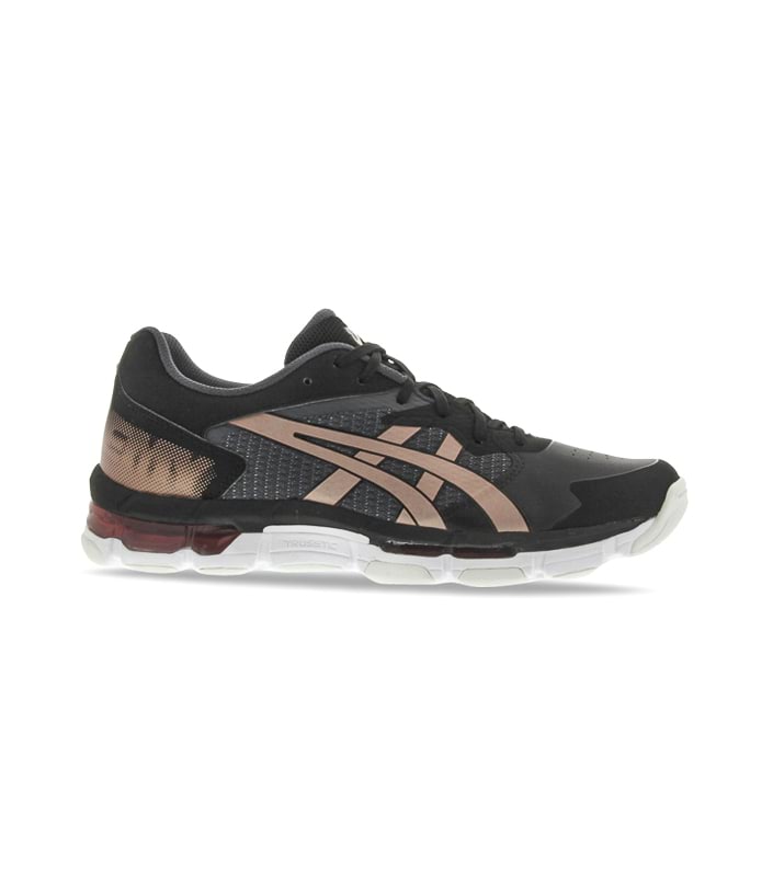 ASICS GEL-NETBURNER ACADEMY 8 WOMENS  BLACK ROSE GOLD