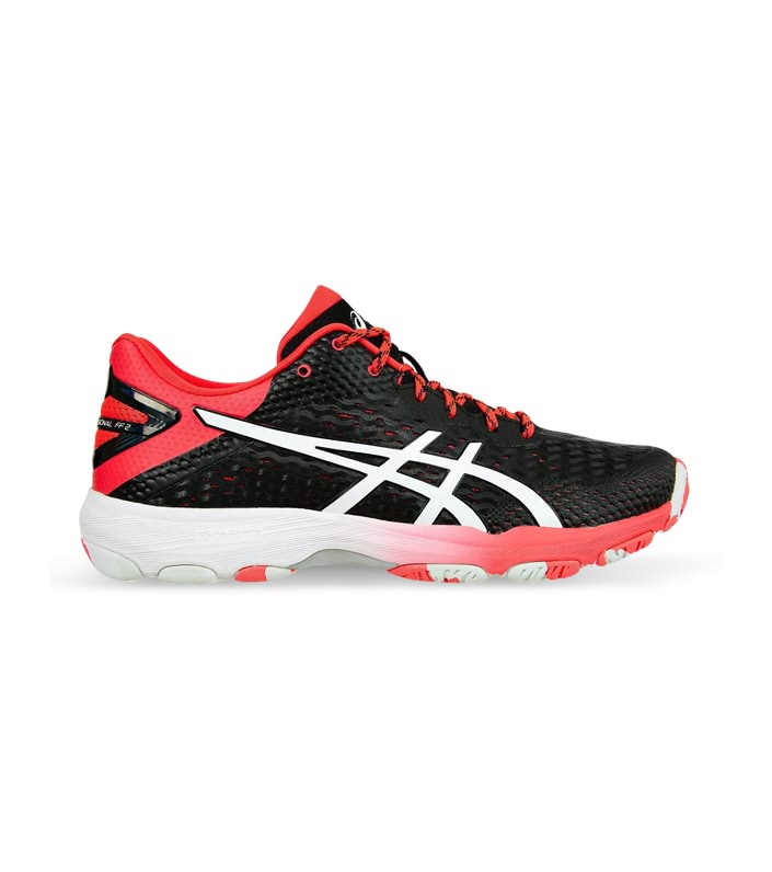 ASICS NETBURNER PROFESSIONAL FF 2 WOMENS  BLACK WHITE