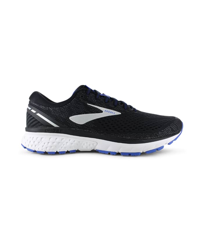 BROOKS GHOST 11 (2E) MENS BLACK SILVER BLUE