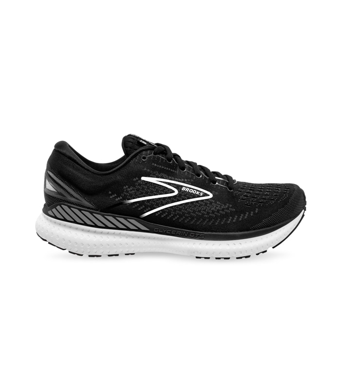 BROOKS GLYCERIN GTS 19 MENS BLACK WHITE