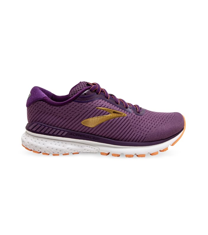 BROOKS ADRENALINE GTS 20 WOMENS GRAPE JEWEL CANTALOUPE