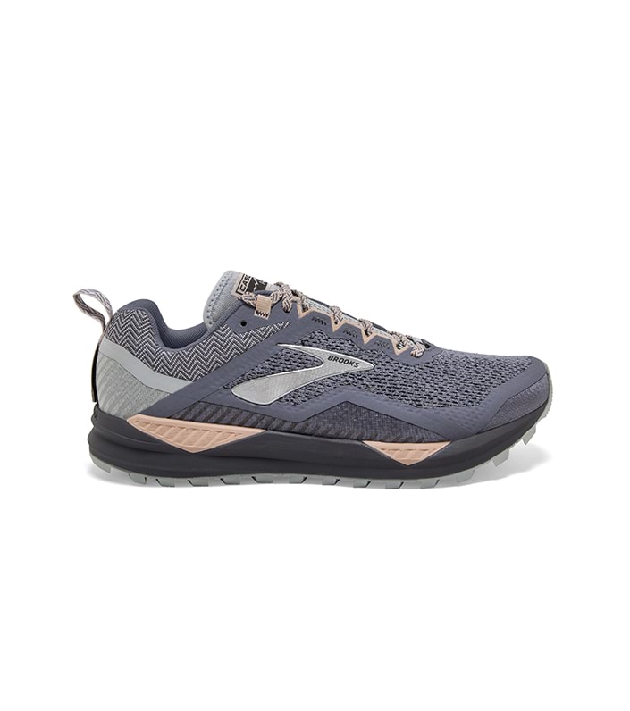 BROOKS CASCADIA 14 WOMENS GREY PALE PEACH PEARL