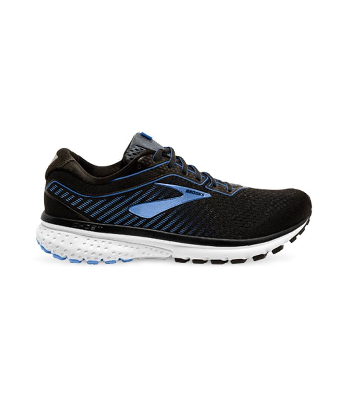 BROOKS GHOST 12 WOMENS BLACK TURBULENCE CORNFLOWER