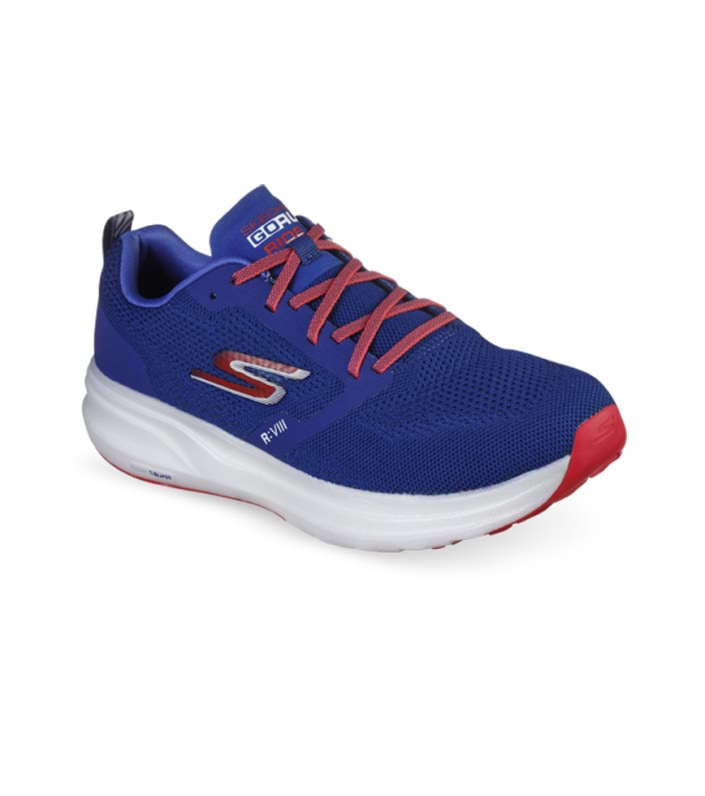 SKECHERS GO RUN RIDE 8 WOMENS BLUE RED