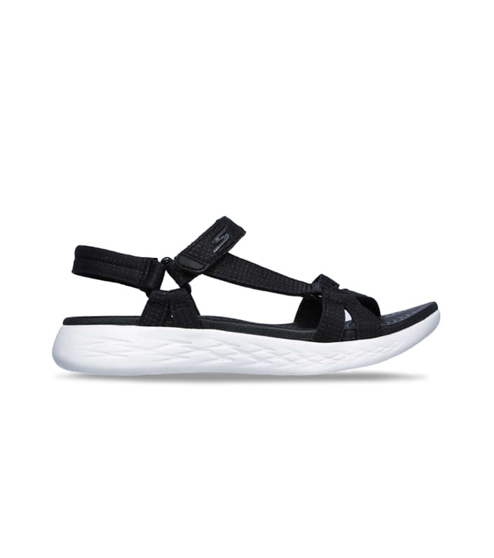 SKECHERS ON-THE-GO 600 BRILLIANCY WOMENS BLACK WHITE