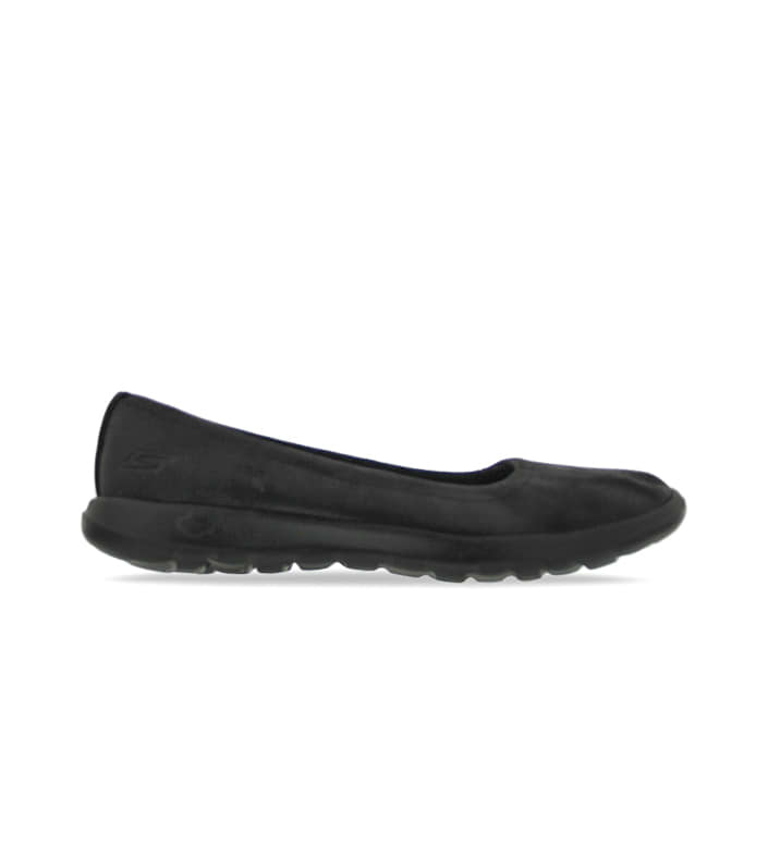 SKECHERS GO WALK LITE GEM WOMENS  BLACK BLACK