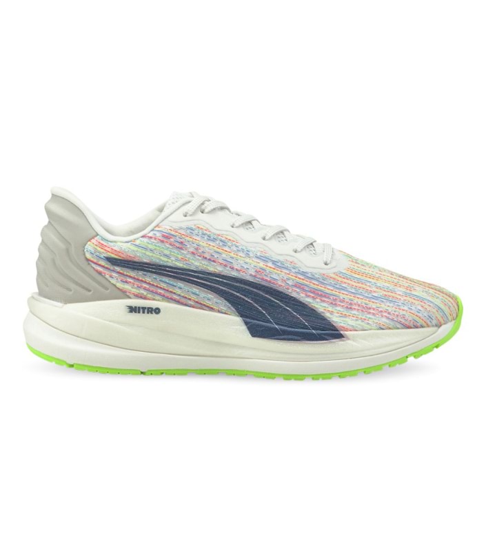 PUMA MAGNIFY NITRO SP WOMENS PUMA WHITE SUNBLAZE GREEN GLARE