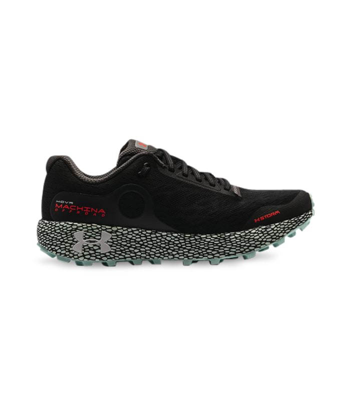 UNDER ARMOUR HOVR MACHINA OFF ROAD MENS BLACK ENAMEL HALO GRAY