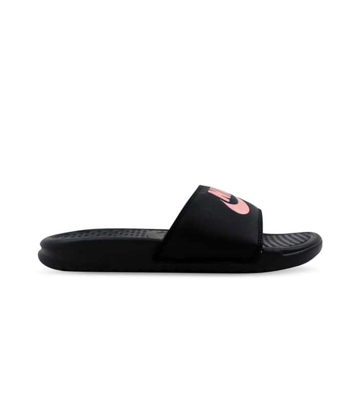 NIKE BENASSI  WOMENS BLACK ROSE GOLD