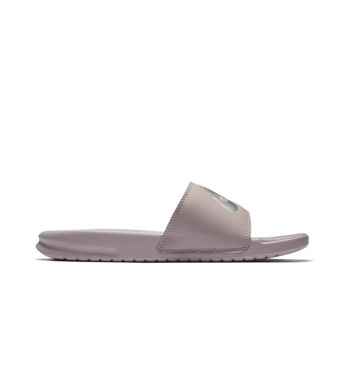 NIKE BENASSI WOMENS PARTICLE ROSE METALLIC SILVER