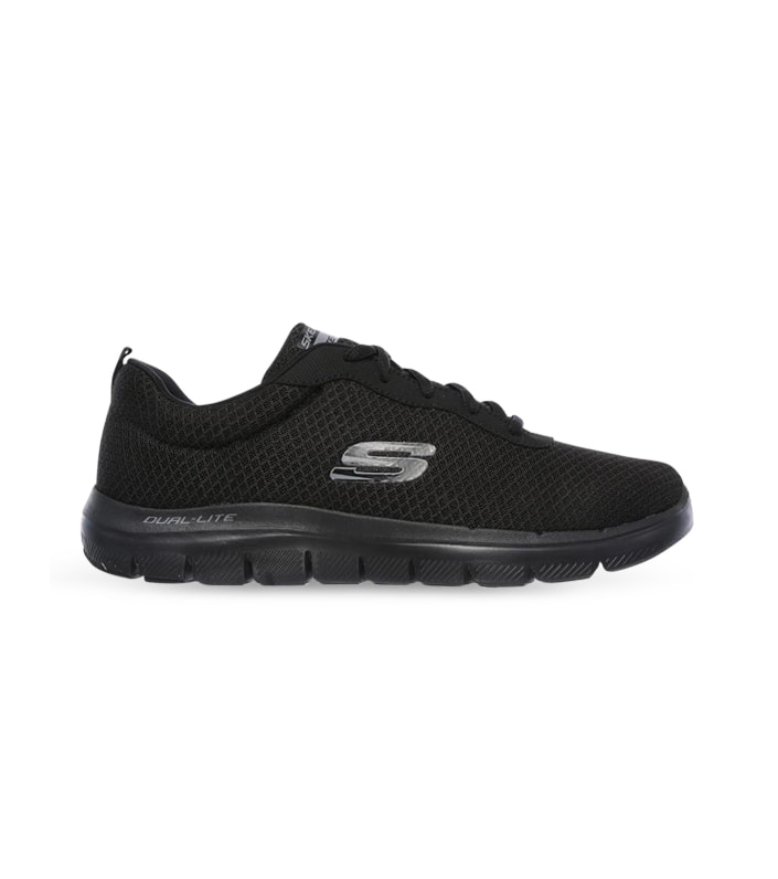 SKECHERS FLEX ADVANTAGE 2.0 - DAYSHOW  MENS  BLACK BLACK